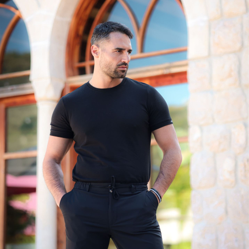 black T-SHIRT 5860