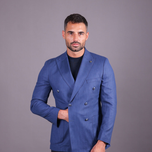 blazer blue double breasted 4619
