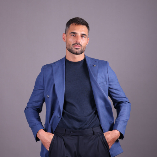 blazer blue double breasted 4619