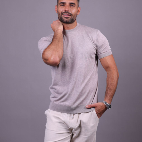 high neck beige 2504